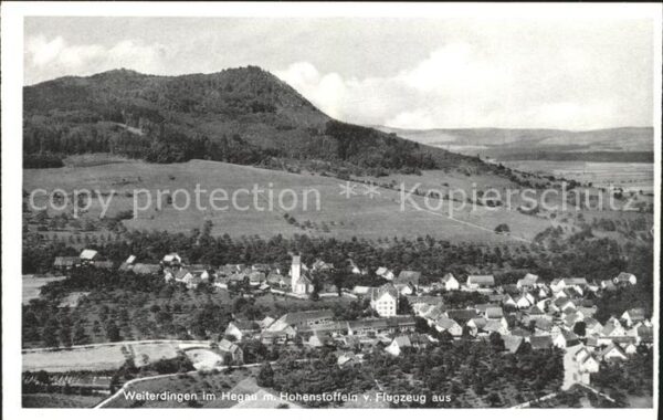 Weiterdingen Panorama mit Hohenstoffeln Fliegeraufnahme Straehle Bild Nr. 17866