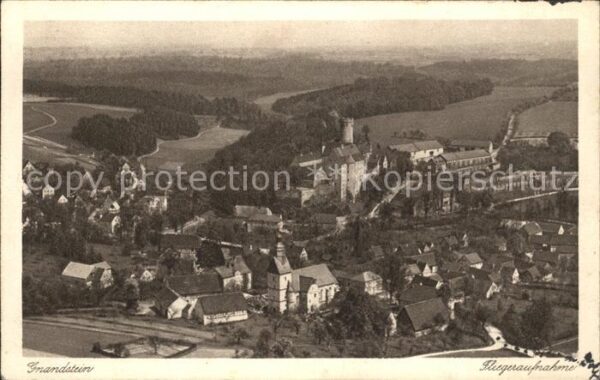 Gnandstein Burg Fliegeraufnahme Brockhaus Luftbild No. 2067