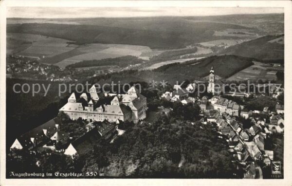 Augustusburg Fliegeraufnahme Schloss Erzgebirge