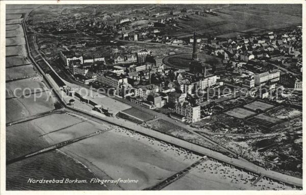 Borkum Nordseebad Fliegeraufnahme