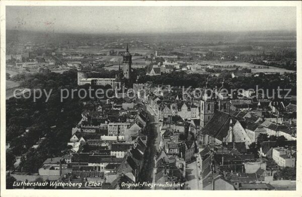 Wittenberg Lutherstadt Lutherstadt Fliegeraufnahme