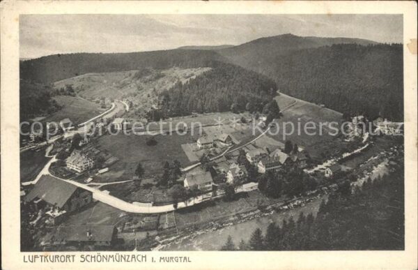 Schoenmuenzach Fliegeraufnahme Luftkurort