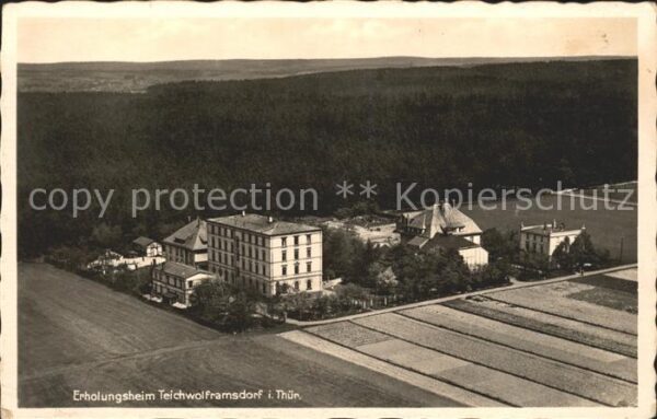 Teichwolframsdorf Erholungsheim Fliegeraufnahme