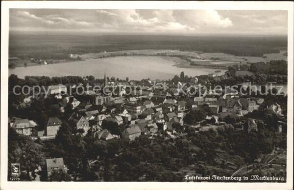 Fuerstenberg Mecklenburg Fliegeraufnahme Luftkurort Mecklenburgische Seenplatte