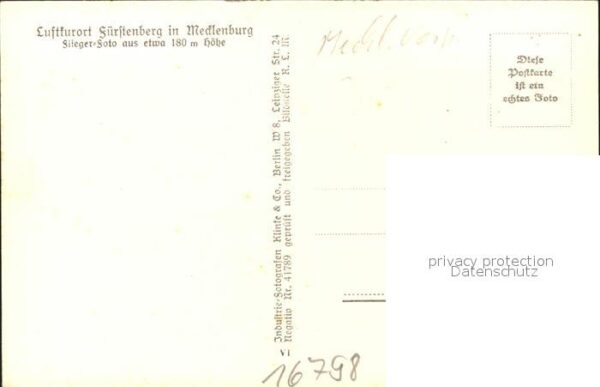 Fuerstenberg Mecklenburg Fliegeraufnahme Luftkurort Mecklenburgische Seenplatte – Bild 2