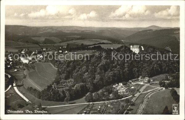 Baerenstein Altbezirk Dresden Fliegeraufnahme