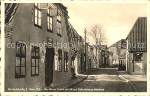 Wesselburen Hebbelstrasse Geburtsstadt Hebbels