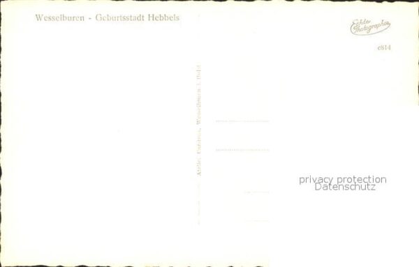 Wesselburen Hebbelstrasse Geburtsstadt Hebbels – Bild 2