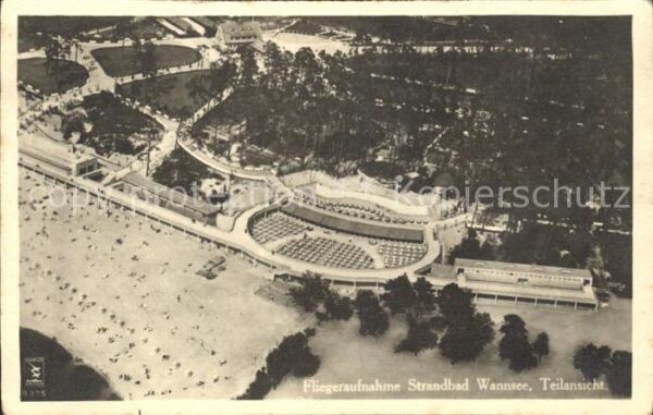 Wannsee Strandbad Fliegeraufnahme