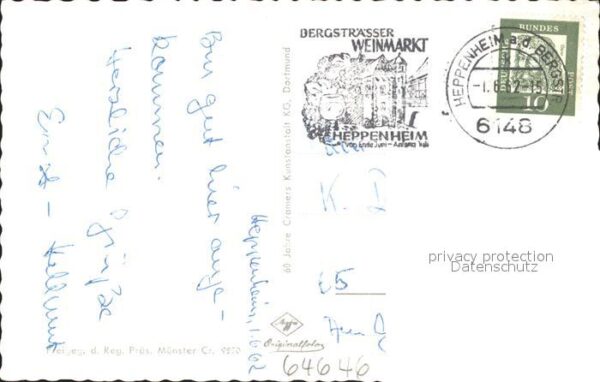 Heppenheim Bergstrasse Fliegeraufnahme – Bild 2