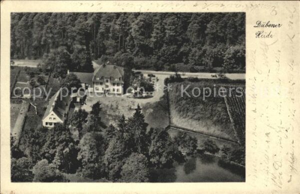 Duebener Heide Heide Gasthof Eisenhammer Fliegeraufnahme