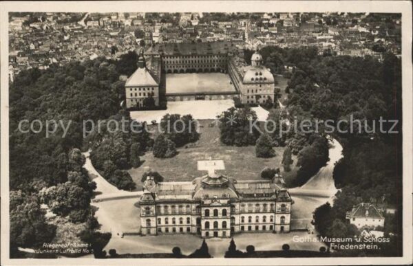 Gotha Thueringen Museum und Schloss Friedenstein Fliegeraufnahme