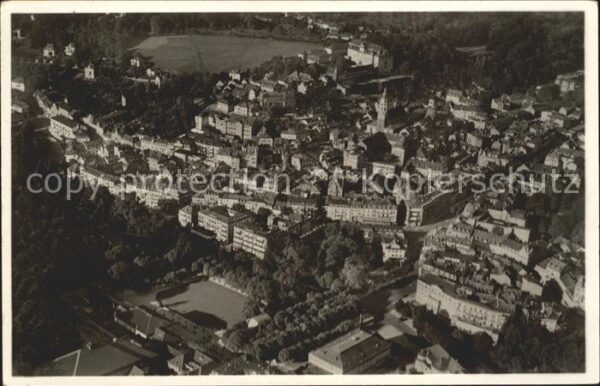 Baden-Baden Stadtmitte Fliegeraufnahme