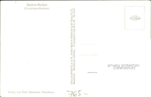 Baden-Baden Stadtmitte Fliegeraufnahme – Bild 2