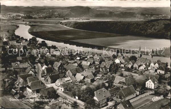 Heinsen Weser Sommerfrische Fliegeraufnahme