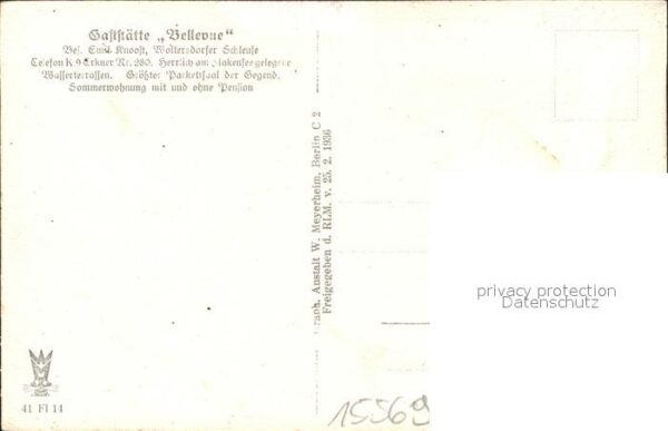 Woltersdorf Erkner Schleuse Gaststaette Bellevue Fliegeraufnahme – Bild 2
