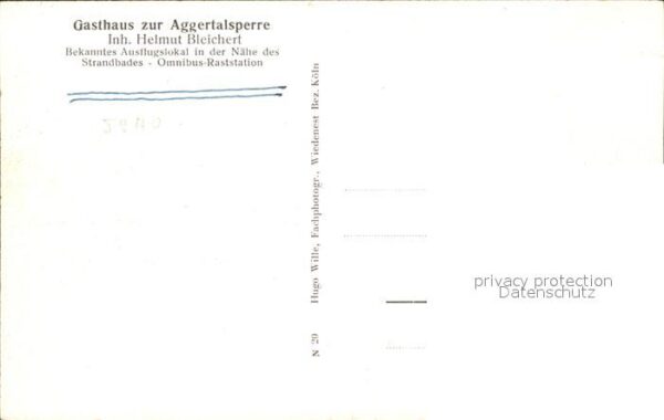 Deitenbach Gasthaus zur Aggertalsperre beim Strandbad – Bild 2