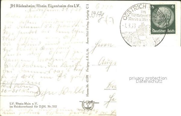 Ruedesheim Rhein Jugendherberge Fliegeraufnahme – Bild 2