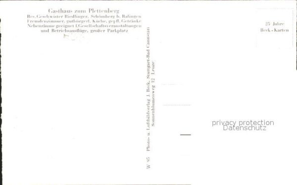 Schoemberg-Schoerzingen Ortsansicht mit Kirche Gasthaus zum Plettenberg – Bild 2