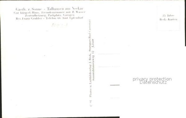 Talhausen Epfendorf Gesamtansicht Gasthaus zur Sonne – Bild 2