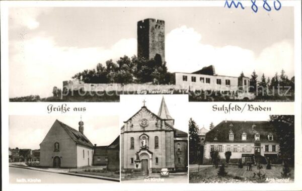 Sulzfeld Baden Burg Ravensburg Kirche Amalienhof