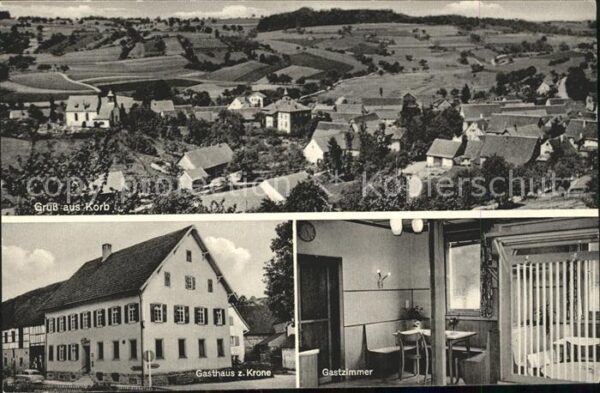 Korb Baden Gesamtansicht Gasthaus zur Krone Gastzimmer