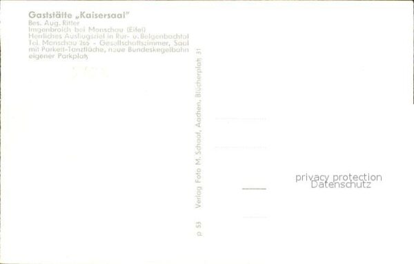 Imgenbroich Gaststaette Kaisersaal – Bild 2