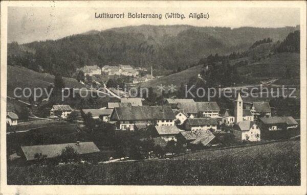 Bolsternang Ortsansicht mit Kirche Luftkurort Wintersportplatz