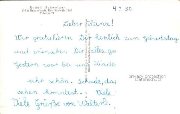 Braunsbach Wuerttemberg Gesamtansicht Strassenpartie Ortspartie – Bild 2