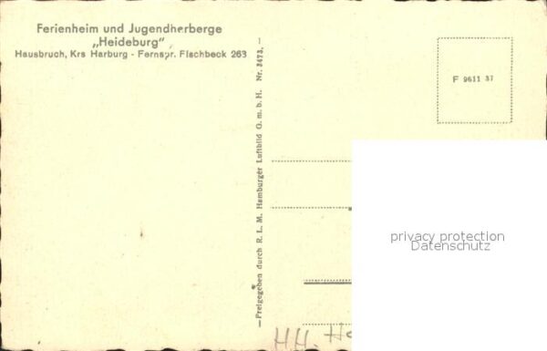 Hausbruch Ferienheim und Jugendherberge Heideburg Fliegeraufnahme – Bild 2