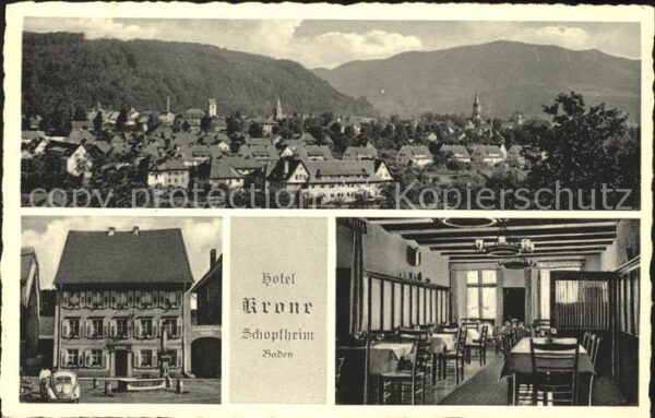 Schopfheim Gesamtansicht Hotel Krone Restaurant