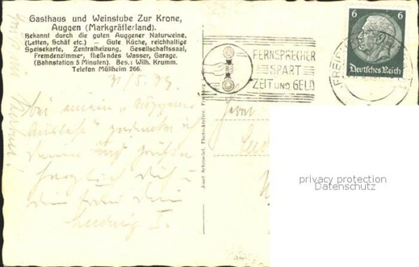 Auggen Gasthaus Weinstube Zur Krone – Bild 2