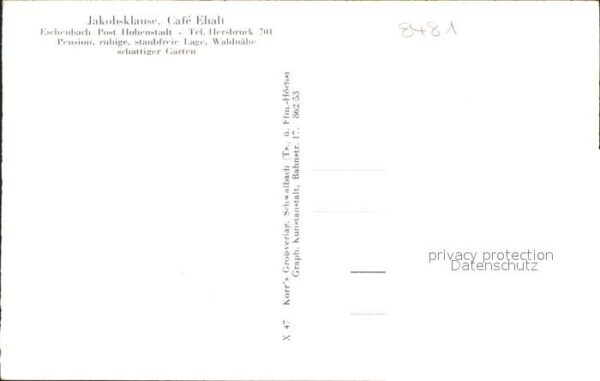 Eschenbach Mittelfranken Cafe Ehalt Jakobsklause – Bild 2