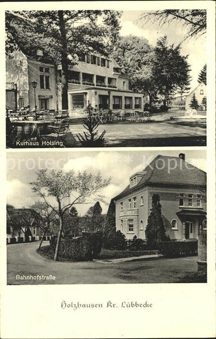 Holzhausen Luebbecke Kurhaus Holsing Bahnhofstrasse