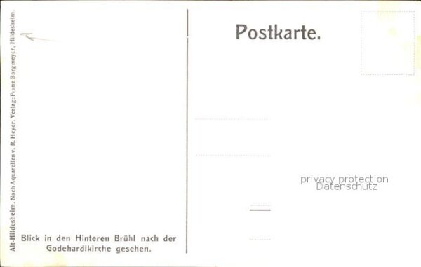 Hildesheim Kuenstlerkarte Hinterer Bruehl – Bild 2