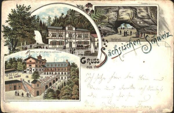 Saechsische Schweiz Hotel auf dem grossen Winterberg Kuhstall