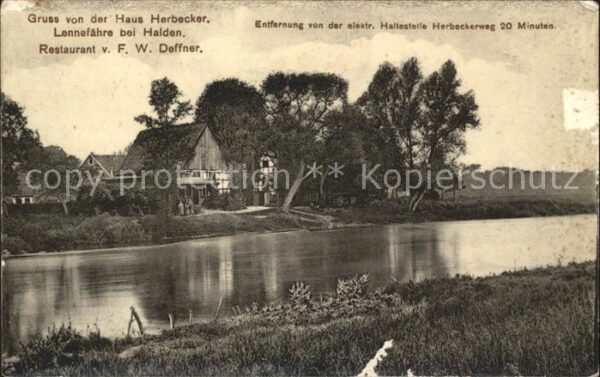 Minden Westfalen Lennefaehre bei Halden Restaurant
