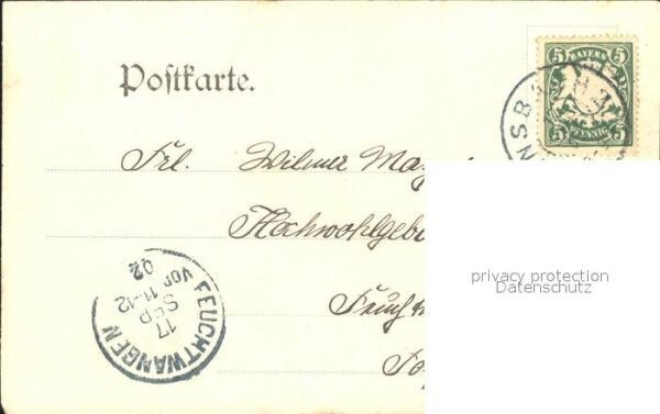 Ansbach Mittelfranken Post- und Telegraphengebaeude – Bild 2