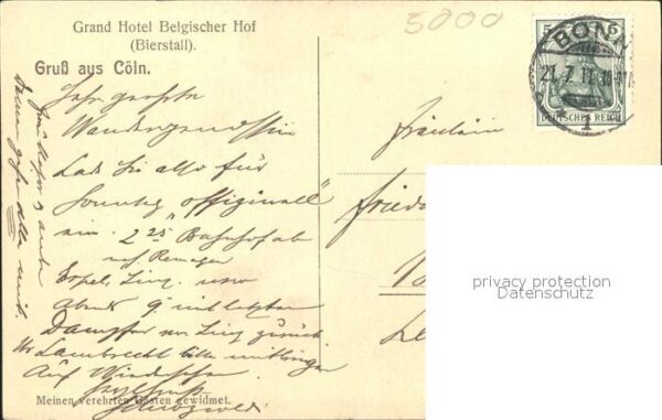 Koeln Rhein Grandhotel Belgischer Hof Bierrestaurant und Dom – Bild 2
