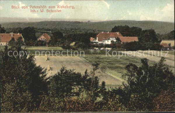 Hamburg Blick von Petershoeh zum Kiekberg W. Schuster