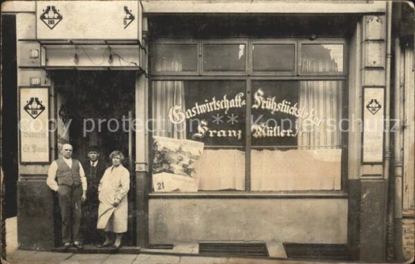 Hamburg Gastwirtschaft Fruehstueckslokal Franz Mueller