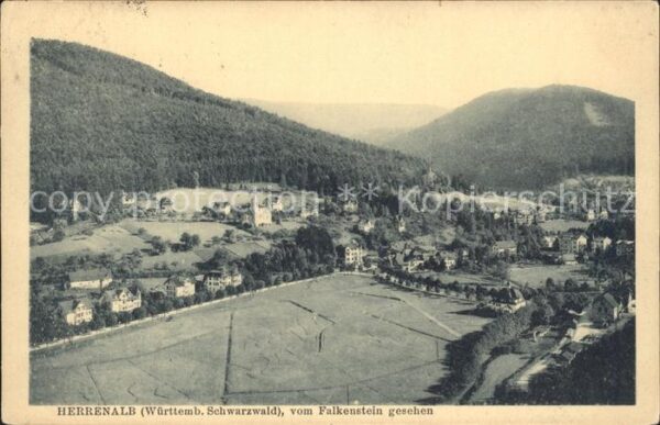Herrenalb Bad Herrenalb vom Falkenstein gesehen
