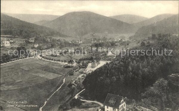 Herrenalb Bad Herrenalb vom Falkenstein