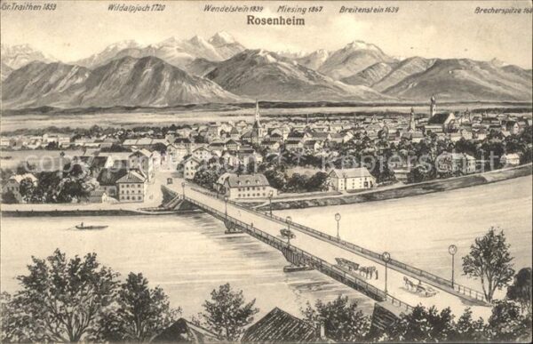 Rosenheim Bayern Gr. Traithen Wildalpjoch Wendelstein Miesing Breitenstein Brech
