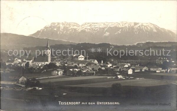 Teisendorf Oberbayern mit dem Untersberg