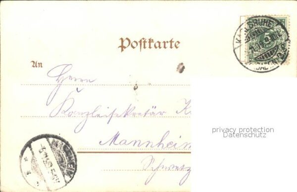 Karlsruhe Baden Marktplatz Hoftheater Krieger Denkmal – Bild 2