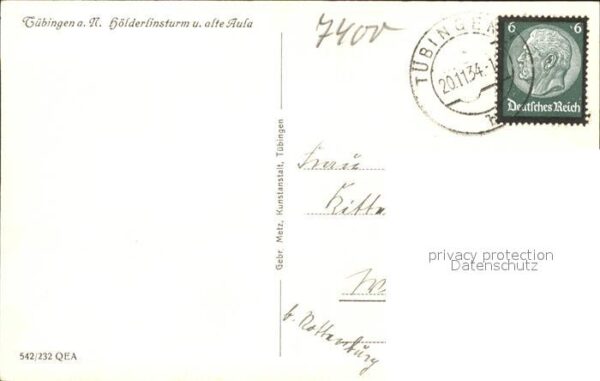 Tuebingen Hoelderlinsturm alte Aula – Bild 2