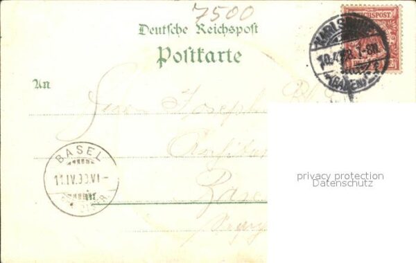 Karlsruhe Baden Schloss Scheffel Denkmal Kriegerdenkmal – Bild 2