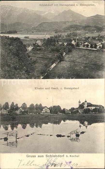Schlehdorf Herzogstand Heimgarten Kloster Gasth. z. Herzogstand