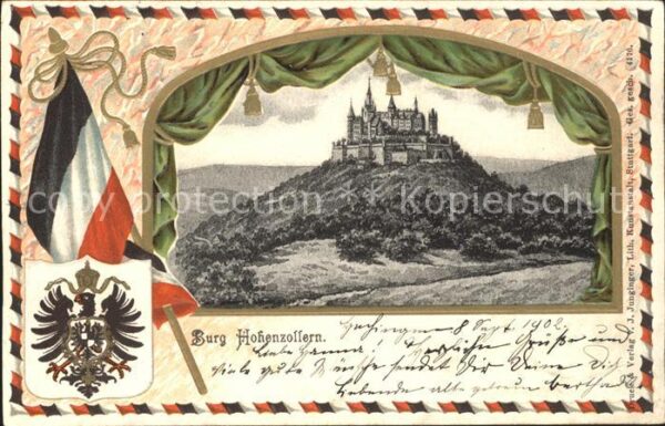 Burg Hohenzollern Fensterkarte